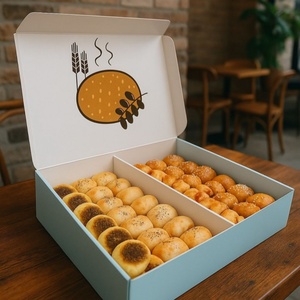 Scatola di Carta per Alimenti Ecologica con Stampa LOGO Personalizzato per Panetteria e <span class=keywords><strong>Pasticceria</strong></span> - Product Image 3