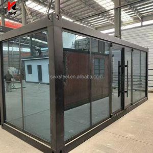 Villa préfabriquée pliable en acier léger de 20 pieds avec isolation, maisons conteneurs pliantes préfabriquées économiques de Chine - Product Image 6