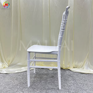PP <strong>Bamboo</strong> White Gold Plastic Napoleon <strong>Chair</strong> for Banquets Activities Outdoor Garden Dining <strong>Chairs</strong> - Product Image 4