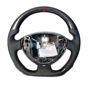 <span class=keywords><strong>Volant</strong></span> en Cuir Noir Fibre de Carbone avec Couleur Modifiable, Alcantara, et Possibilité d'Ajouter des LED, Entièrement Personnalisable <span class=keywords><strong>pour</strong></span> <span class=keywords><strong>Megane</strong></span> <span class=keywords><strong>2</strong></span> - Product Image 1