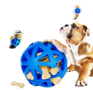 自然ホリーローラーアソートTPRペットおもちゃボール形状犬のおもちゃによる工場直接タフ
