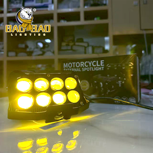 <span class=keywords><strong>BAOBAO</strong></span> 80 vatios luces antiniebla auxiliares 5 lentes 6 lentes 8 lentes blanco amarillo ámbar faros LED impermeables para coche para motocicleta - Product Image 3