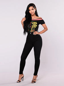 YUANBOFEI <span class=keywords><strong>Jeans</strong></span> Skinny da Donna a Vita Alta, Pantaloni in Denim Snellenti <span class=keywords><strong>Super</strong></span> Elasticizzati, Pantaloni a Sigaretta Lavati Sexy - Product Image 3