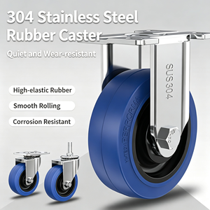 caster wheel with polyurethane tread aluminum core lightweight high strength aerospace grade material - Product Image 4