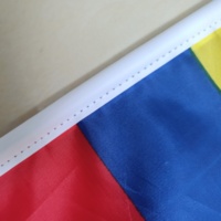 Mini-drapeaux à main du Qatar pour la Coupe du Monde de football, 32 équipes, avec bâton en PP et tissu polyester