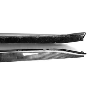 Para <span class=keywords><strong>BMW</strong></span> M3 G80 4 puertas <span class=keywords><strong>2021</strong></span> + Nuevas faldas laterales de estilo 3D de fibra de carbono faldas laterales de parachoques de fibra de carbono seca Real - Product Image 4