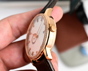 Reloj Clásico, Popular y Moderno, Multifuncional, con Caja de Acero Inoxidable, Correa de Cuero Genuino, Unisex, de Lujo - Product Image 4