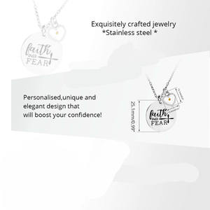 Collar de Cruz de Acero Inoxidable con Colgante de Semilla de Mostaza, Joyería Inspirada en la Fe <span class=keywords><strong>para</strong></span> <span class=keywords><strong>Mujer</strong></span>, Resistente al Deslustre - Product Image 4