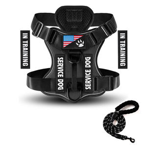 Klasik naylon köpek koşum katı desen çekiş halat yürüyüş yelek tarzı köpek aksesuarları için evcil hayvan tasması Set kaynağı - Product Image 1