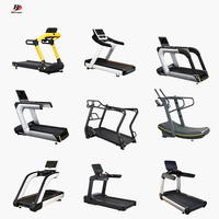 Produsen OEM ODM Logo Kustom TV LED Sistem Android Mesin Lari Elektrik Treadmill Kardio Komersial Tugas Berat