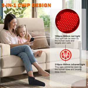 Nuovo arrivo attrezzatura portatile di terapia fisica per alleviare il dolore alla caviglia 660 nm850nm luce rossa terapia avvolgente Pad per piedi - Product Image 2