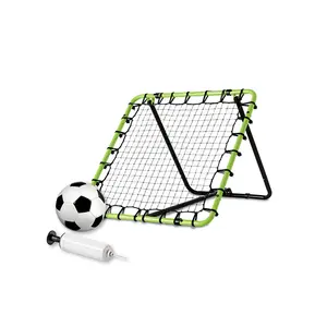 Rebounder Set 1 Ball And Pumb Bounce Goalkeeper Angle Adjustable Rebounder Football Soccer Backyard Solo Training Equipment