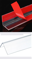 Vente en gros de bande de protection de coin de pc, bande de protection de mur anti-collision en plastique transparent bord acrylique de coin de L