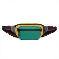 Sac banane unisexe en polyester ajustable avec fermeture éclair et fermoir, imperméable, en forme de coussin, tendance
