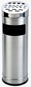 Cendrier et litière de grande capacité Cendrier à ouverture latérale Cendrier à dessus incliné Support de sol Cendrier à cigarettes en acier inoxydable - Product Image 4