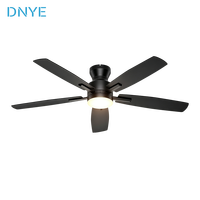 Ventilateur de plafond LED nordique de 52 pouces avec protection oculaire, installation facile, pour salle à manger, salon, design moderne et épuré
