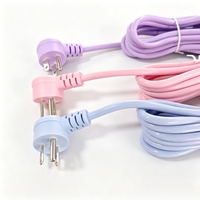 Kabel Pengganti Colokan Bulat 3-Pin NEMA 5-15P Tembaga Ujung Terbuka untuk Peralatan Rumah Tangga