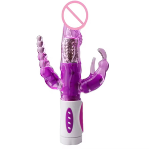 Vibrador de Conejo 3 en 1 con Estimulador de Punto G, Bolas Anales Vibratorias, Estimulador de Clítoris y Vagina, Masajeador, Juguetes Sexuales para Mujeres - Product Image 5