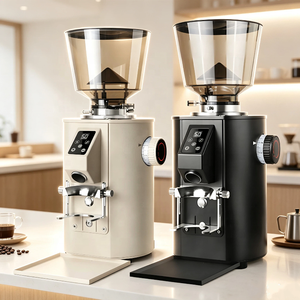 Venta al por mayor de máquinas de café espresso automáticas con muelas planas de 64 mm, personalizadas con marca privada, precisas, antiestáticas y con bajo MOQ - Product Image 1