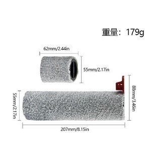 อุปกรณ์เสริมเครื่องขัดพื้น GX7 แปรงลูกกลิ้ง ตัวกรองแบบล้างทำความสะอาดได้ วัสดุสิ้นเปลืองสำหรับใช้ในบ้าน - Product Image 2