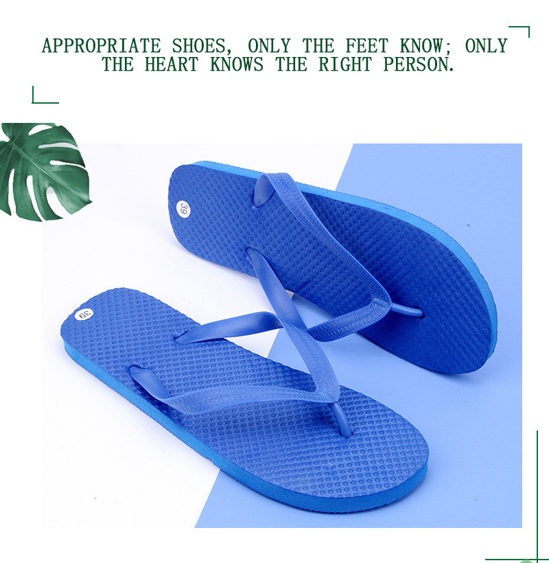Custom Loog EVA PE Flip Flops Slippers For Mens and Women Beach Flipflops