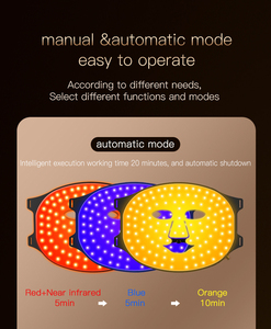 <span class=keywords><strong>Masque</strong></span> LED en silicone pour thérapie par lumière rouge et proche infrarouge, pour commande en gros, destiné aux marques de beauté mondiales - Product Image 6