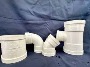 Hochwertige Hochdruck-PVC-Starre Kunststoffrohr-Fittings 45 90 Grad Bogen Korrosionsbeständiges Umweltfreundliches Entwässerungssystem - Product Image 2