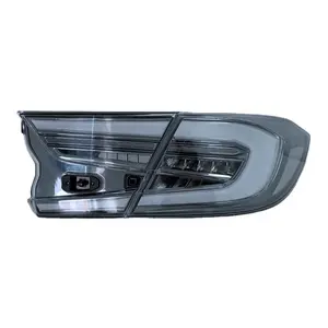 Lâmpada traseira transparente de led, estilo transparente, alta qualidade, luz traseira, para honda accord 2017 2018 2019 2020, 2021, luz traseira fumada