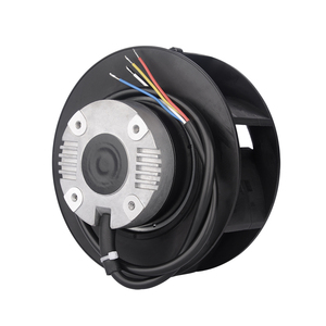 155mm EC áp lực cao tùy chỉnh quạt ly tâm các nhà sản xuất chất lượng cao tiếng ồn thấp lạc hậu quạt cánh quạt ly tâm - Product Image 1