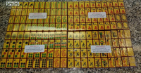 Set Mahjong Mewah Modern Amerika dengan Pinggiran Merah, Ubin Akrilik Gading, Lengkap 160 Buah untuk Permainan Keluarga, Klub, dan Malam Santai