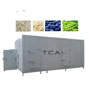 TCA 터널 빠른 냉동 기계 딸기 빠른 냉동 멀티 사용 해산물 과일 야채 터널 빠른 냉동고 가격