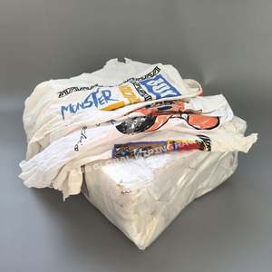 Paños Industriales Reutilizables de Algodón Resistente para Limpieza Industrial, Trapos Blancos Impresos de Alto Rendimiento - Product Image 1