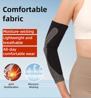 Manchon de compression pour coude ergonomique en silicone imprimé, attelle de coude respirante et anti-humidité pour le tennis
