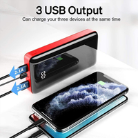 20000mAh Power Bank Múltiples puertos Usb 2.1A Cargador de viaje Power Banks Estaciones de carga rápida