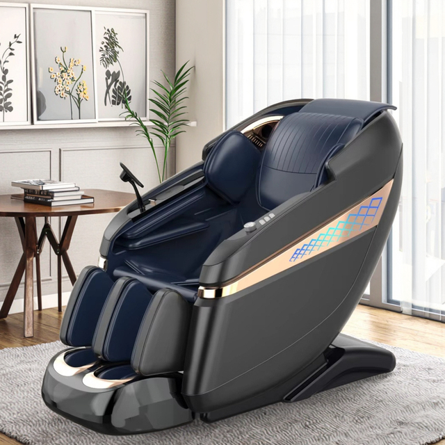GUOHENG Smart Voice Control AI Electric 4D Full Body Air Pressure Zero Gravity Massage Chair