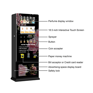 เครื่องจำหน่ายสินค้าอัตโนมัติแบบสัมผัสหน้าจอสำหรับน้ำหอมและผลิตภัณฑ์ความงาม รุ่น 2.0  ปรับแต่งความจุได้ รองรับการชำระเงินหลากหลายรูปแบบ - Product Image 5