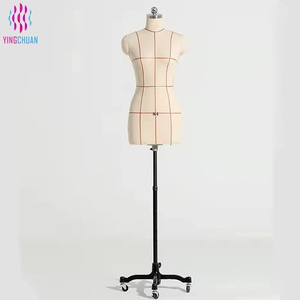 <span class=keywords><strong>Mannequin</strong></span> de <span class=keywords><strong>couture</strong></span> <span class=keywords><strong>femme</strong></span> demi-corps avec main magnétique pour tailleur et modélisme - Product Image 1