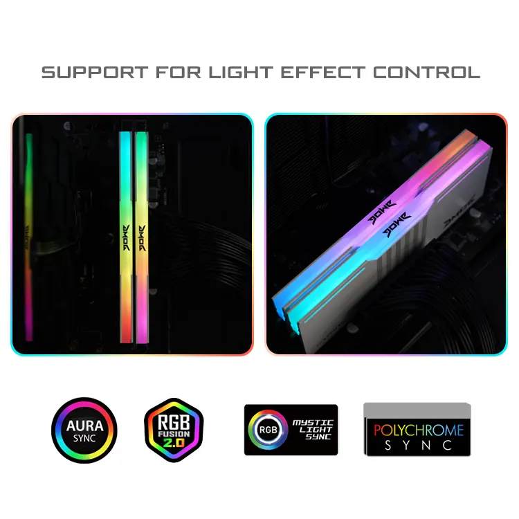 Bán buôn RGB DDR4 Bộ nhớ RAM 3200MHz 8GB 16GB máy tính DDR4 Ram cho máy tính để bàn