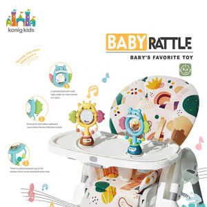 <span class=keywords><strong>Chaise</strong></span> <span class=keywords><strong>haute</strong></span> musicale en peluche Konig Kids avec <span class=keywords><strong>hochet</strong></span> animal pour soulager les gencives des nourrissons - Conception de sécurité - Product Image 2