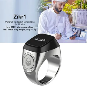 Electronic Zikir Digital Azan Alarm Clock Zikr1 Lite Smart With Beads Function Muslim Iqibla Zikr Ring Tasbih Counter Paired E01
