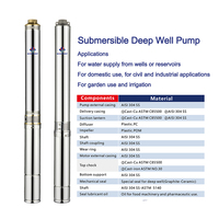 Pompe QNQ, pompe électrique haute pression pour l'irrigation, pompe à eau pour forage, tête de 200 mètres