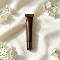 Tube souple personnalisé pour brillant à lèvres 10 ml, rose rouge, tube vide à presser pour brillant à lèvres, emballage cosmétique