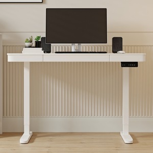 โต๊ะยกไฟฟ้าสีขาว ปรับระดับได้ สำหรับคอมพิวเตอร์แบบยืน - Product Image 2