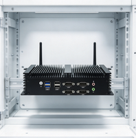 Mini PC sans ventilateur double LAN 2.5G avec processeur I5-8250U intégré, 6 ports RS232 COM, prise en charge du slot SIM, compatible Win10 et Linux, ordinateur de contrôle industriel