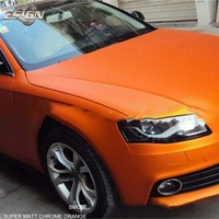 ICE FILM ORANGE voiture Wrap vinyle pleine rouleaux 500cm feuille avec bulle d'air Auto corps peau décalcomanie autocollants feuille style