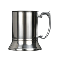 Uokey 20oz 580ml Tasse à bière en acier inoxydable à double paroi de style américain classique Design vintage élégant Logo personnalisé