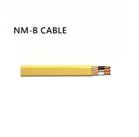 Câble électrique en cuivre massif plat isolé PVC, norme ASTM, pour bâtiments résidentiels, NM-B 12-2 600V 2 4 6 8 10 12 14 16 AWG
