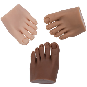 Suave realista Sexy silicona <span class=keywords><strong>pie</strong></span> femenino venta al por mayor precio barato maniquí realidad modelo salón <span class=keywords><strong>uñas</strong></span> silicona práctica pies - Product Image 2