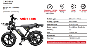 Entrepôt AU KOOLUX X9 Vélo électrique Vélo électrique tout-terrain Pneu gras Deux batteries au lithium Vélo de montagne électrique - Product Image 6