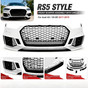 Griglia Paraurti Anteriore di Ricambio per Audi <span class=keywords><strong>A5</strong></span> S5 B9 <span class=keywords><strong>2017</strong></span> 2018 2019 Stile RS5, Compatibile OEM, Ricambi Auto Aftermarket - Product Image 1